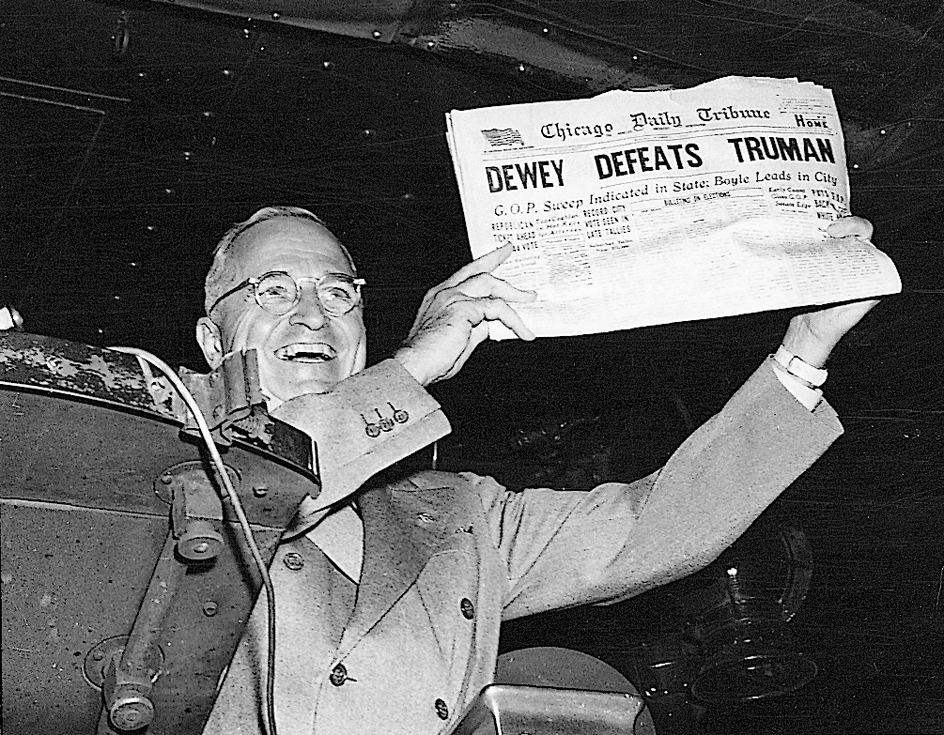 Truman won an upset victory