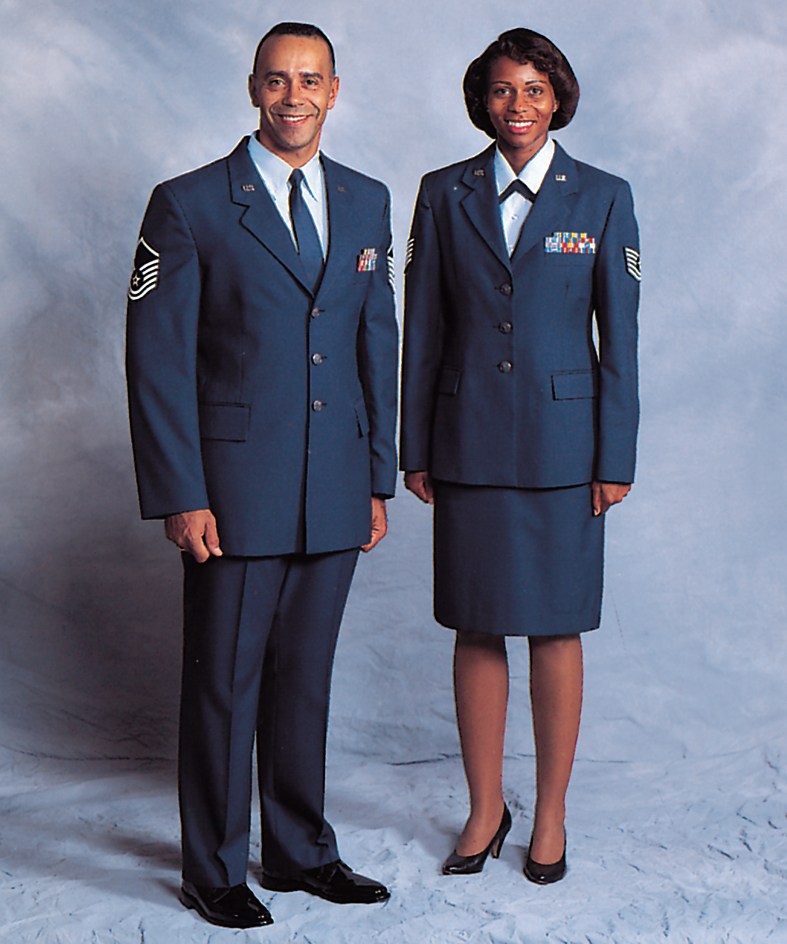 Dress uniforms for Air Force personnel