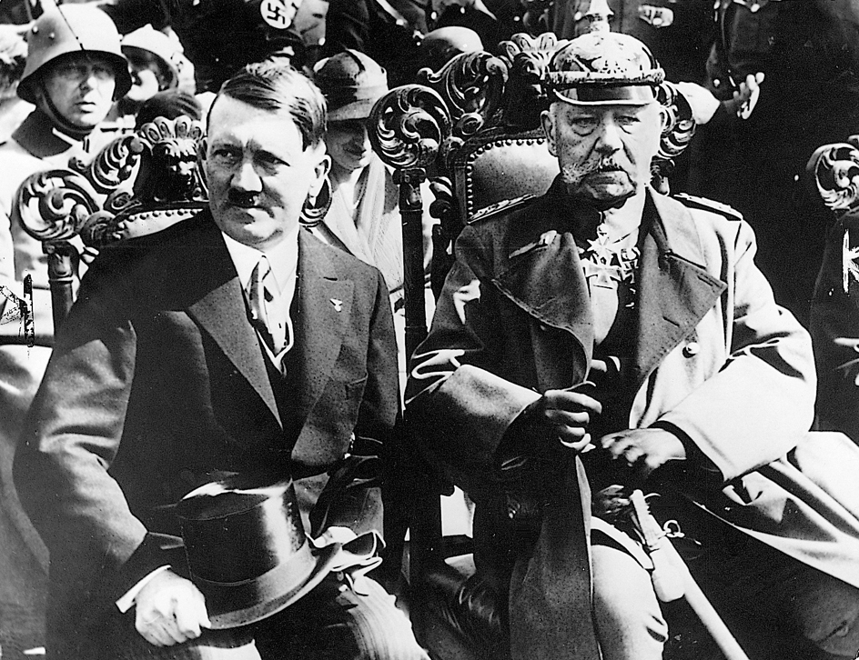 Adolf Hitler and Paul von Hindenburg