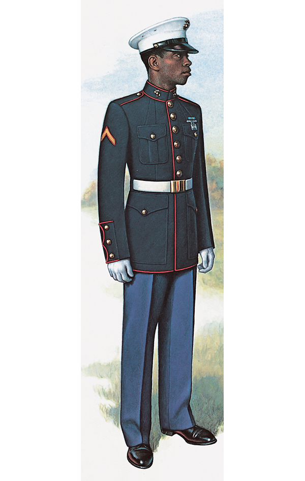 Marine blue dress uniform