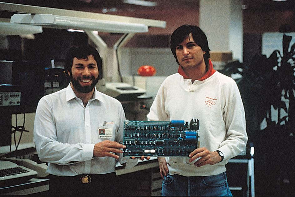 Steve Wozniak and Steve Jobs