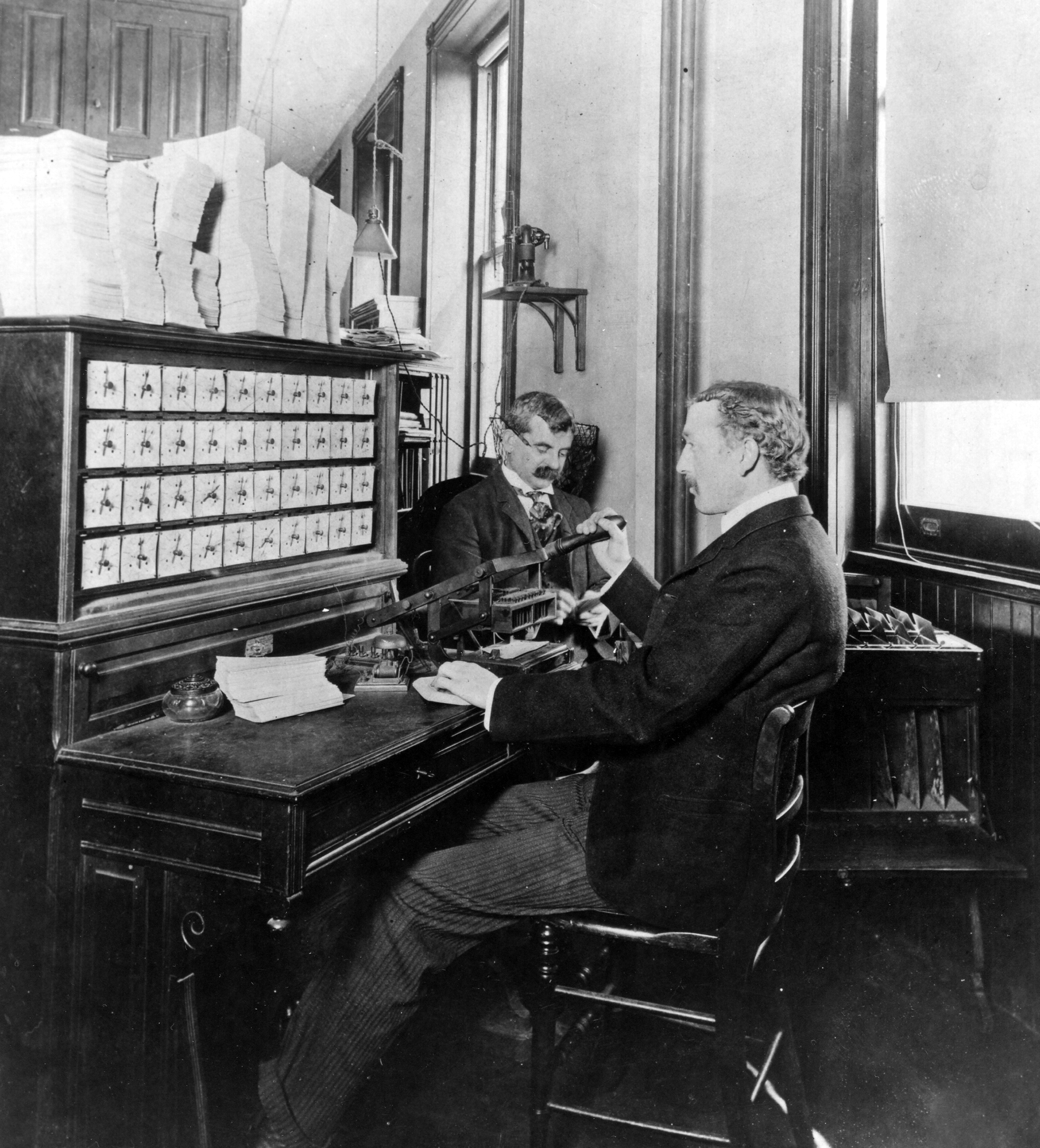 Punched-card tabulating machine invented by Herman Hollerith