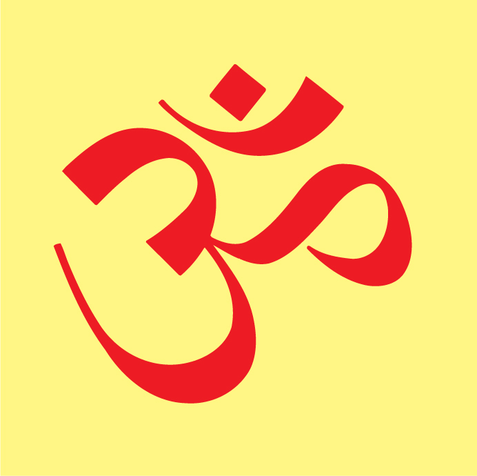 Written symbol of sacred word OM