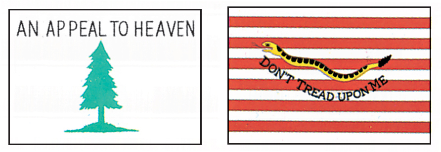 Navy flags in colonial America