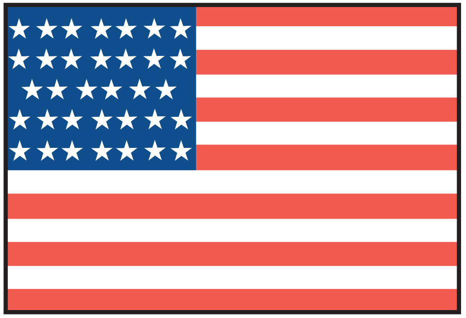 U.S. flag of 1861