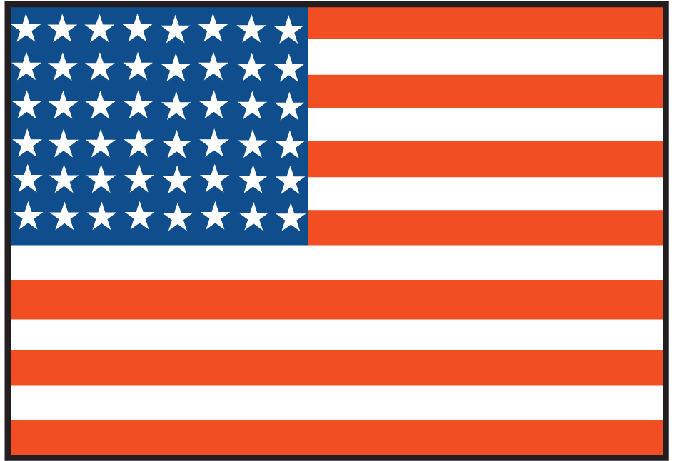 U.S. 48-star flag