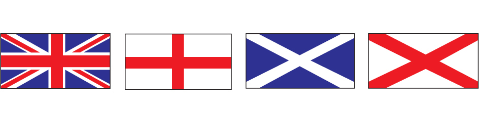 Crosses in the British flag