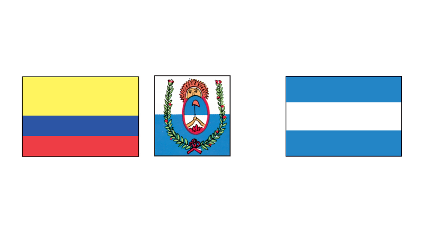 Latin American flags