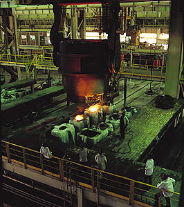 Steel works in Minas Gerais, Brazil