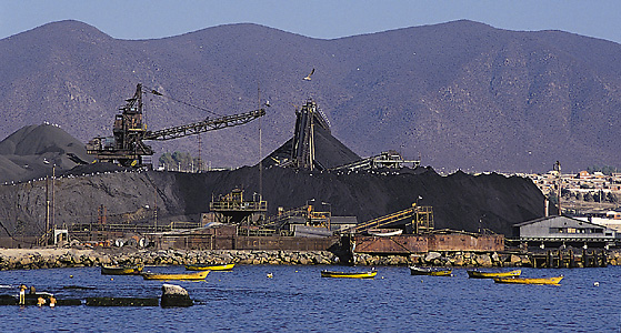 Iron-ore mining in Chile