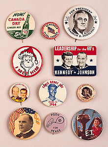 Pin-back buttons