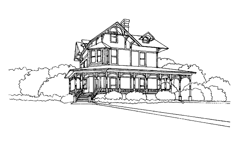 Queen Anne style house