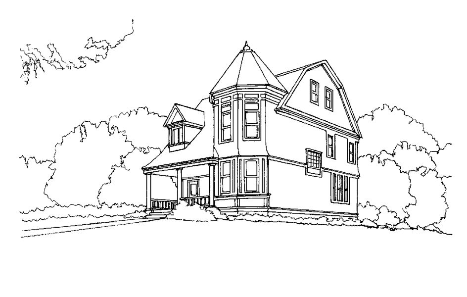 Shingle style house