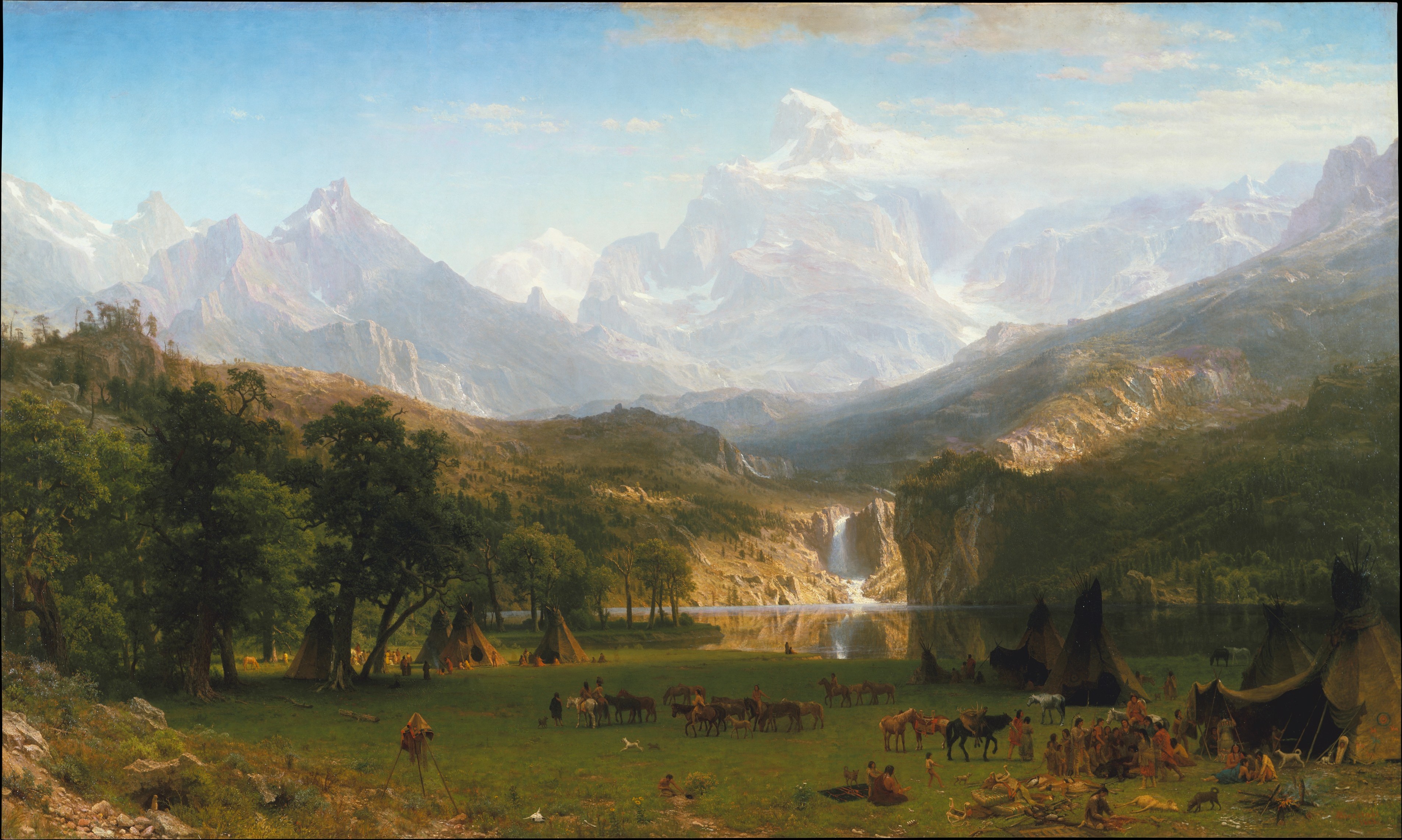 The Rocky Mountains, Lander's Peak, by Albert Bierstadt