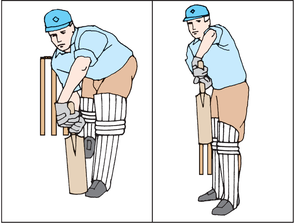 Cricket batting strokes