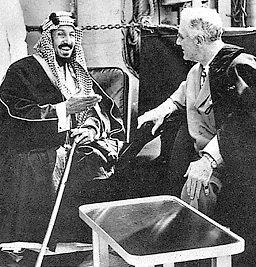 King Ibn Saud with President Roosevelt