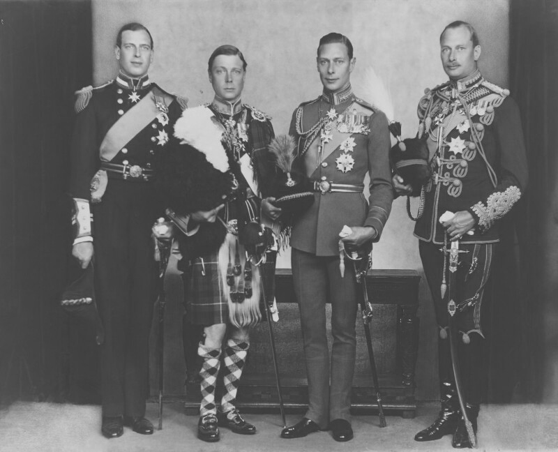 Edward VIII with his brothers