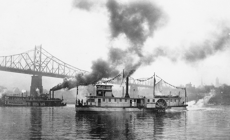 Steamboat on the Ohio River