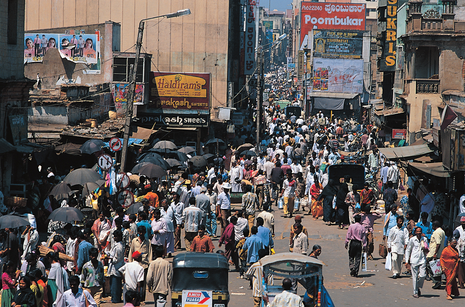 Crowded Bengaluru, India