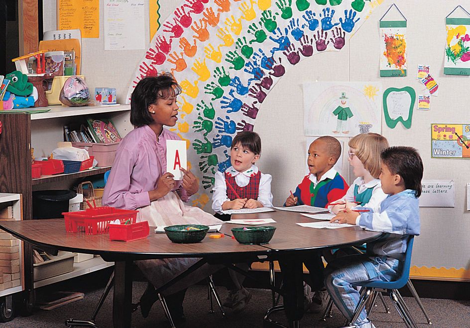 Kindergarten classroom in the United States