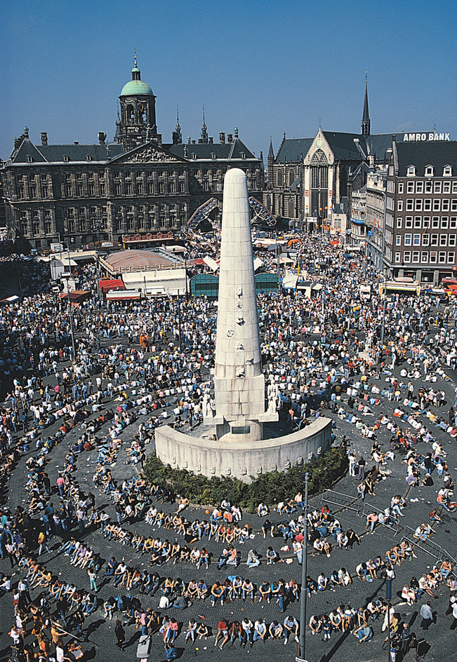 Celebration in Amsterdam of the Dutch monarch's birthday