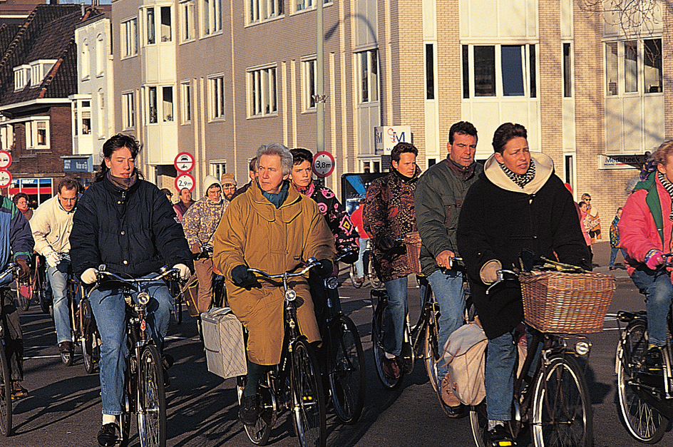 Bicycle riders in the Netherlands