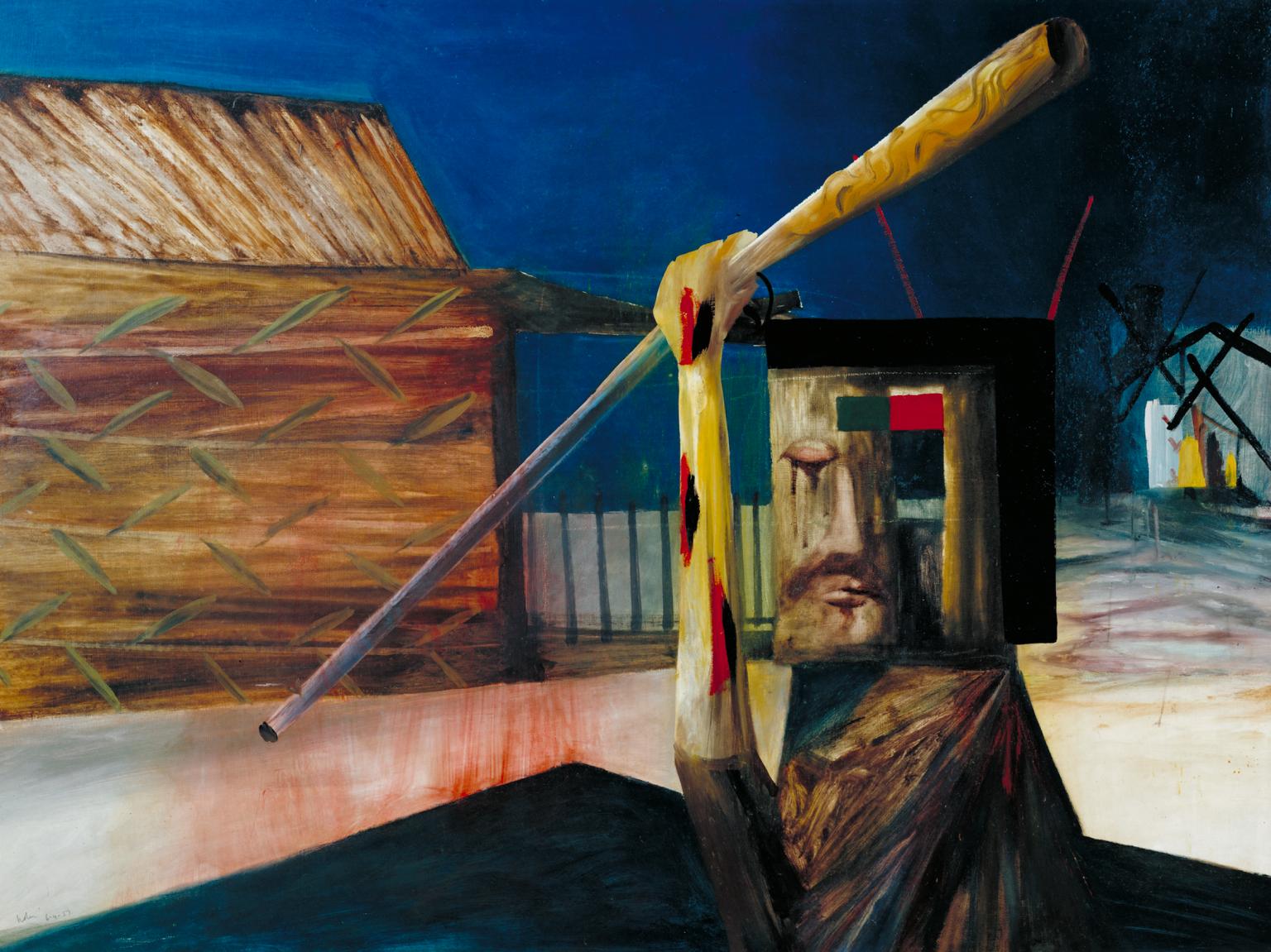 Glenrowan, a painting by Sir Sidney Nolan