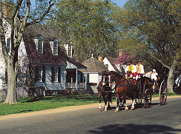 Colonial houses in Williamsburg