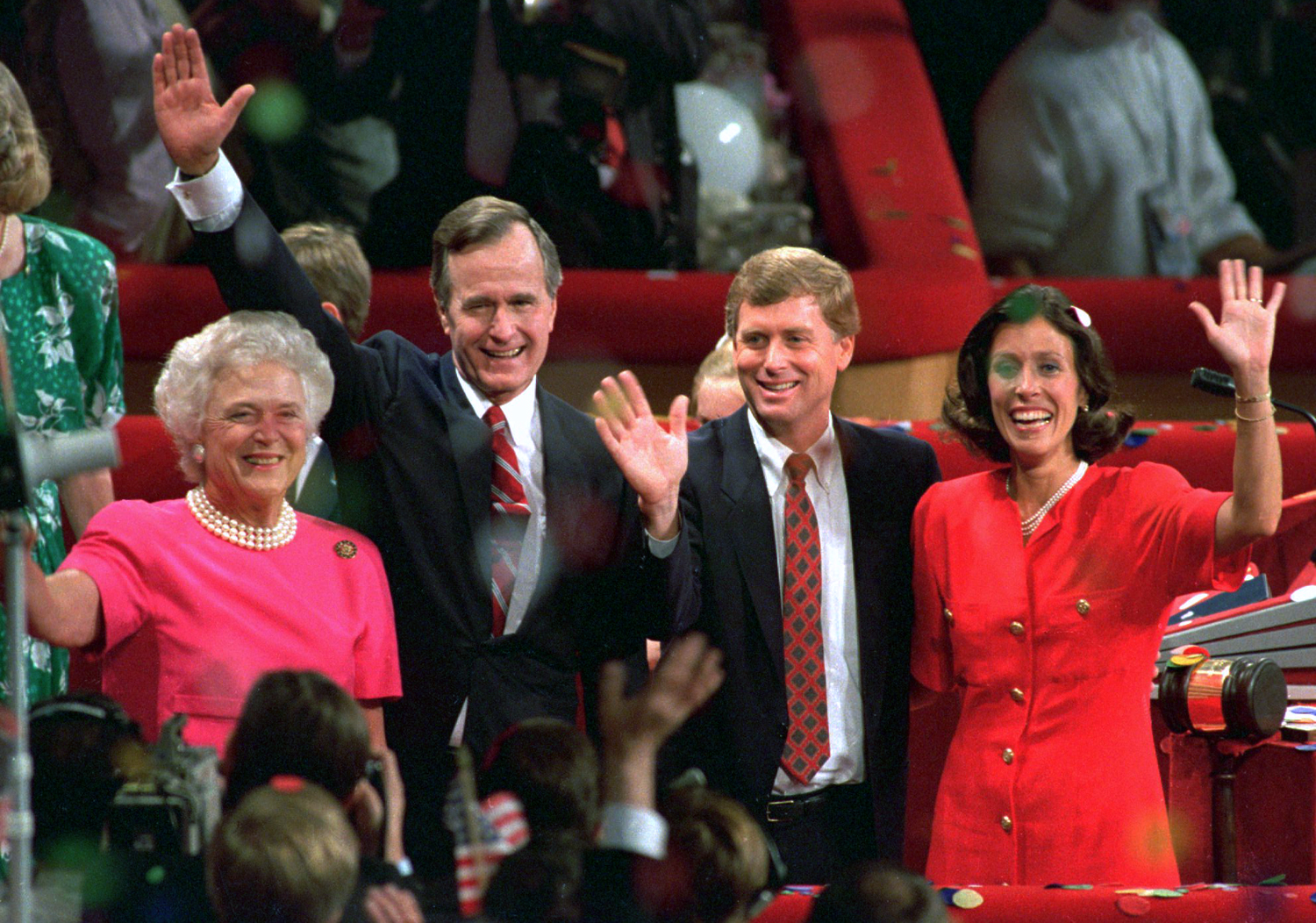 George Bush and Dan Quayle