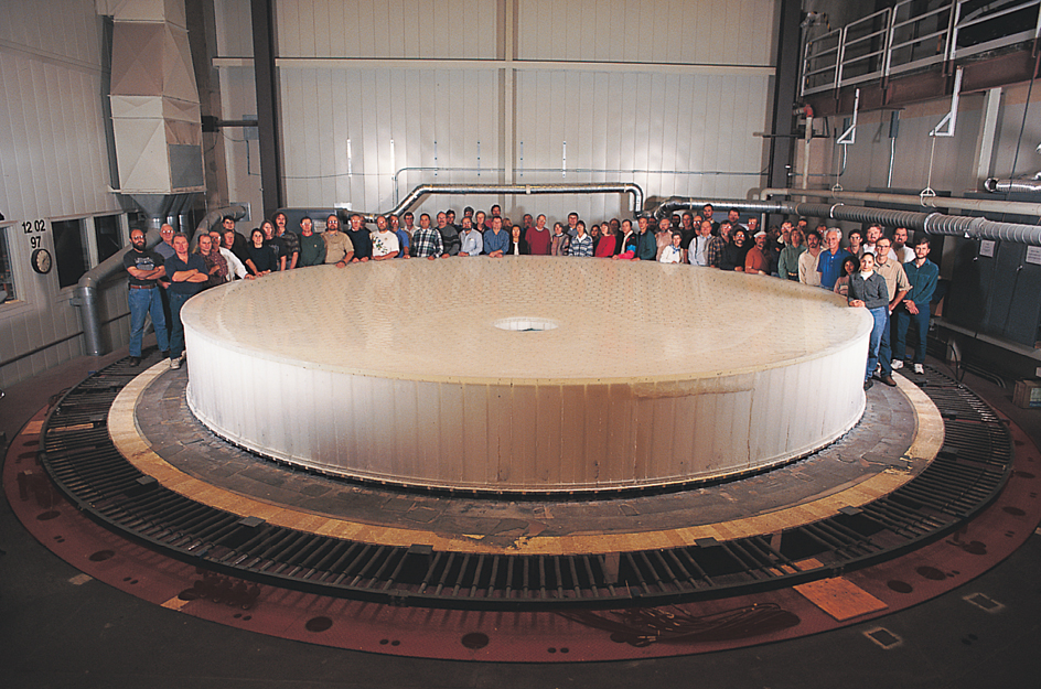 Huge telescope mirror