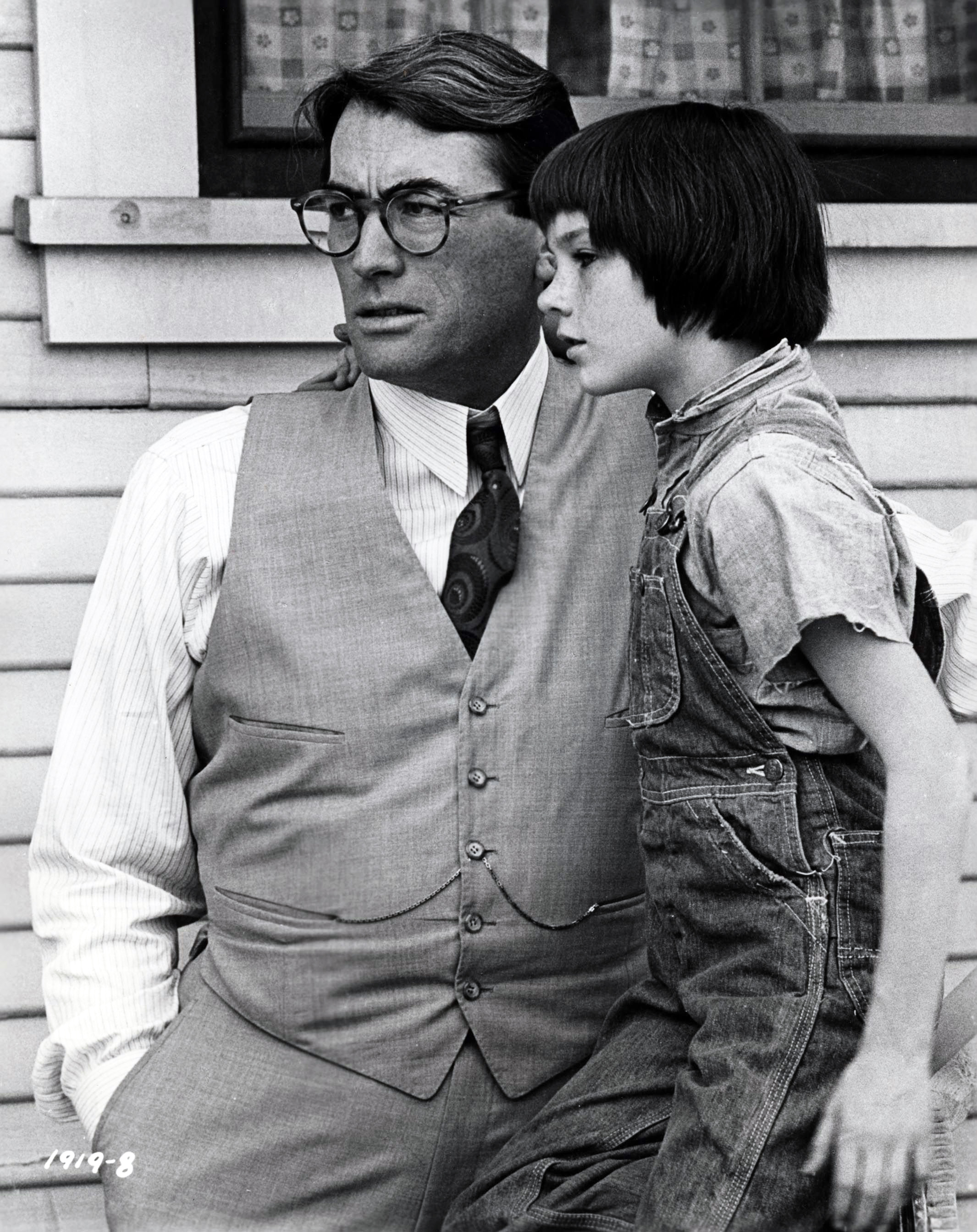 Gregory Peck and Mary Badham in To Kill a Mockingbird