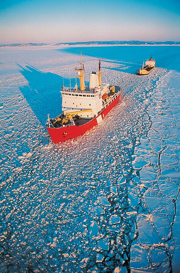 Icebreaker near Newfoundland