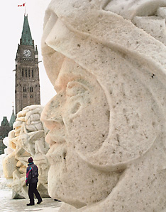 Winterlude snow sculptures