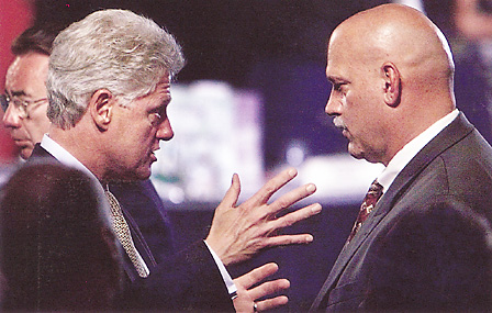 Jesse Ventura with President Clinton