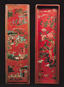 Painted lacquerware box