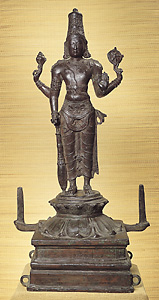 Vishnu, a Hindu god