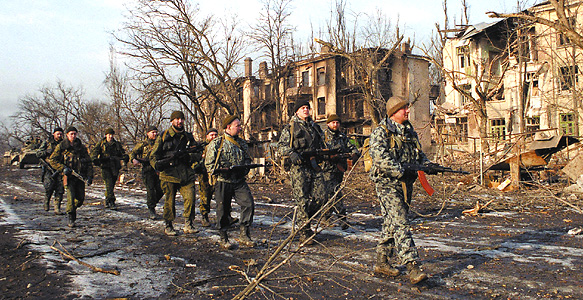 Russian troops capture Groznyy