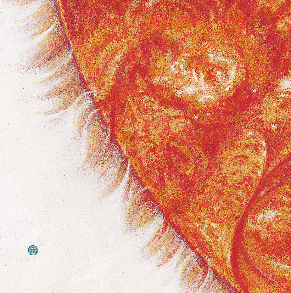 Sun size compared to Earth