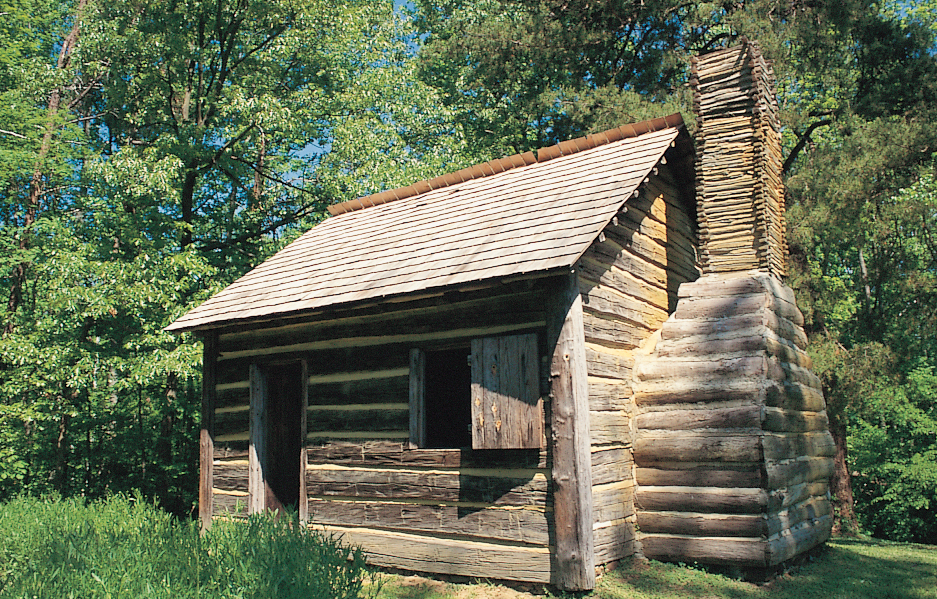 Reconstructed slave cabin