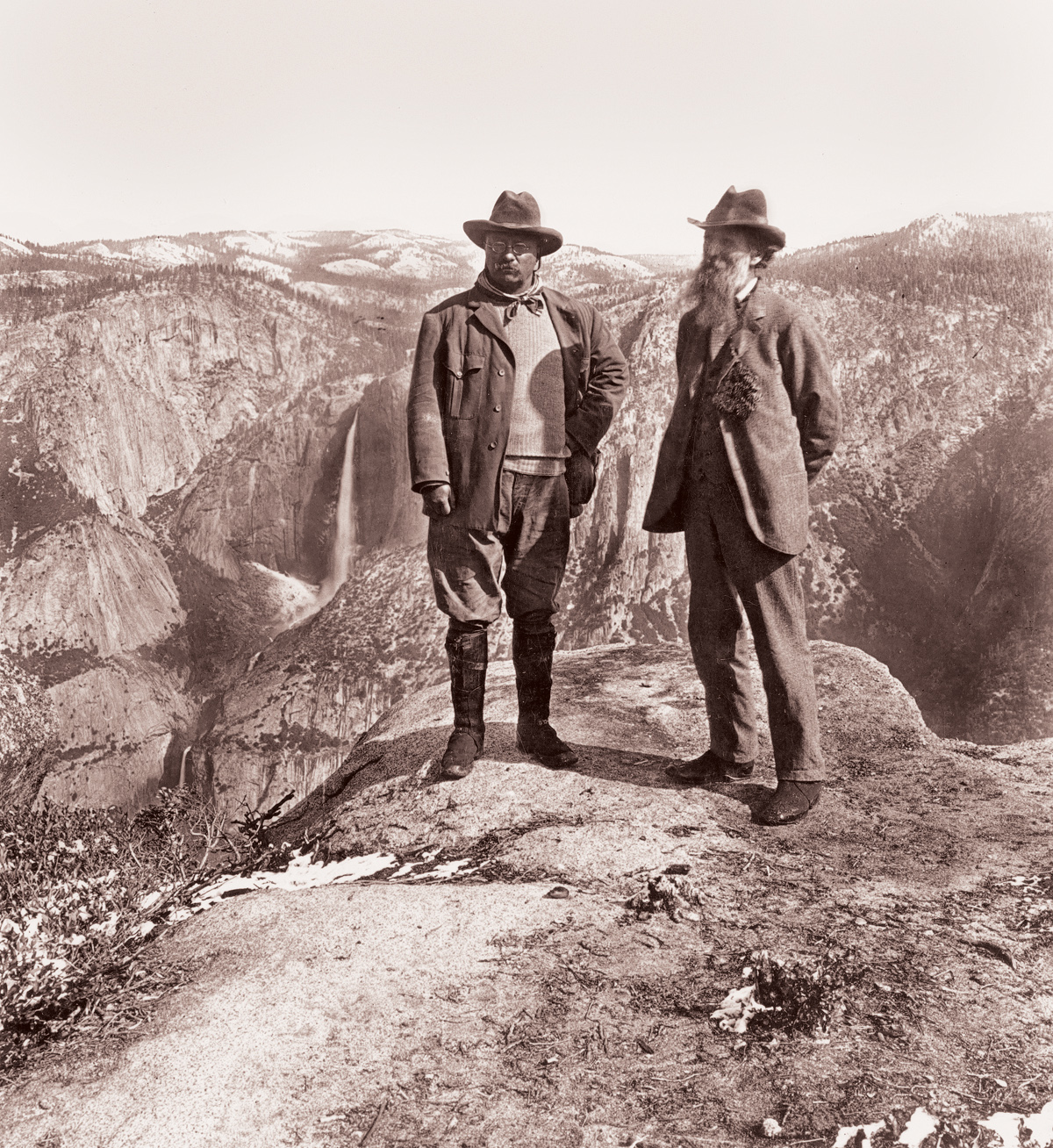 Theodore Roosevelt and John Muir in Yosemite