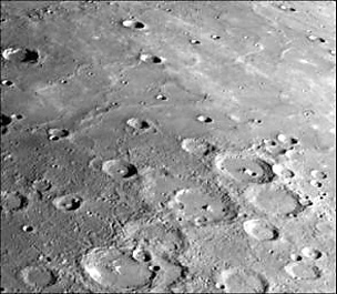 Craters on Mercury