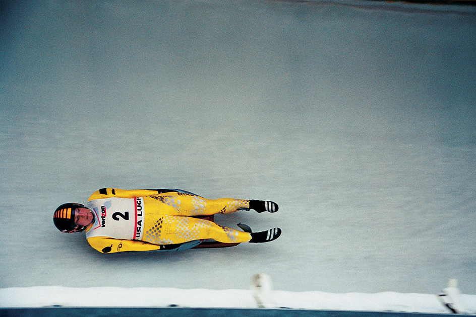 Luge competitor