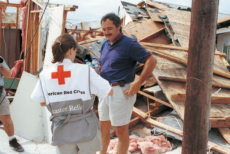 Red Cross administers disaster relief