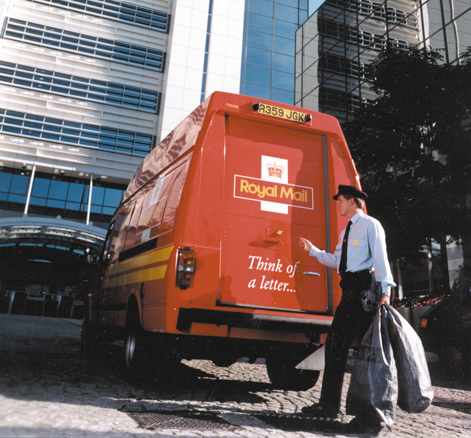 U.K. postal service vehicle