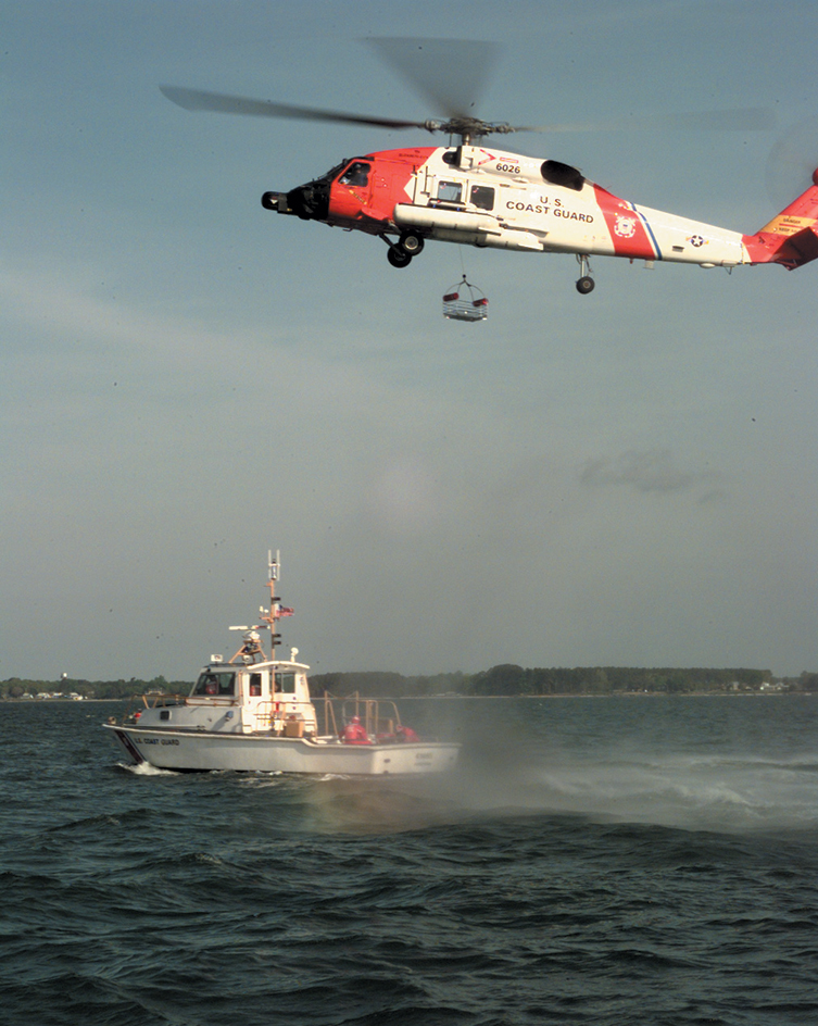 Coast Guard helicopter