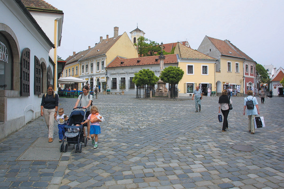 Main square in picturesque Szentendre