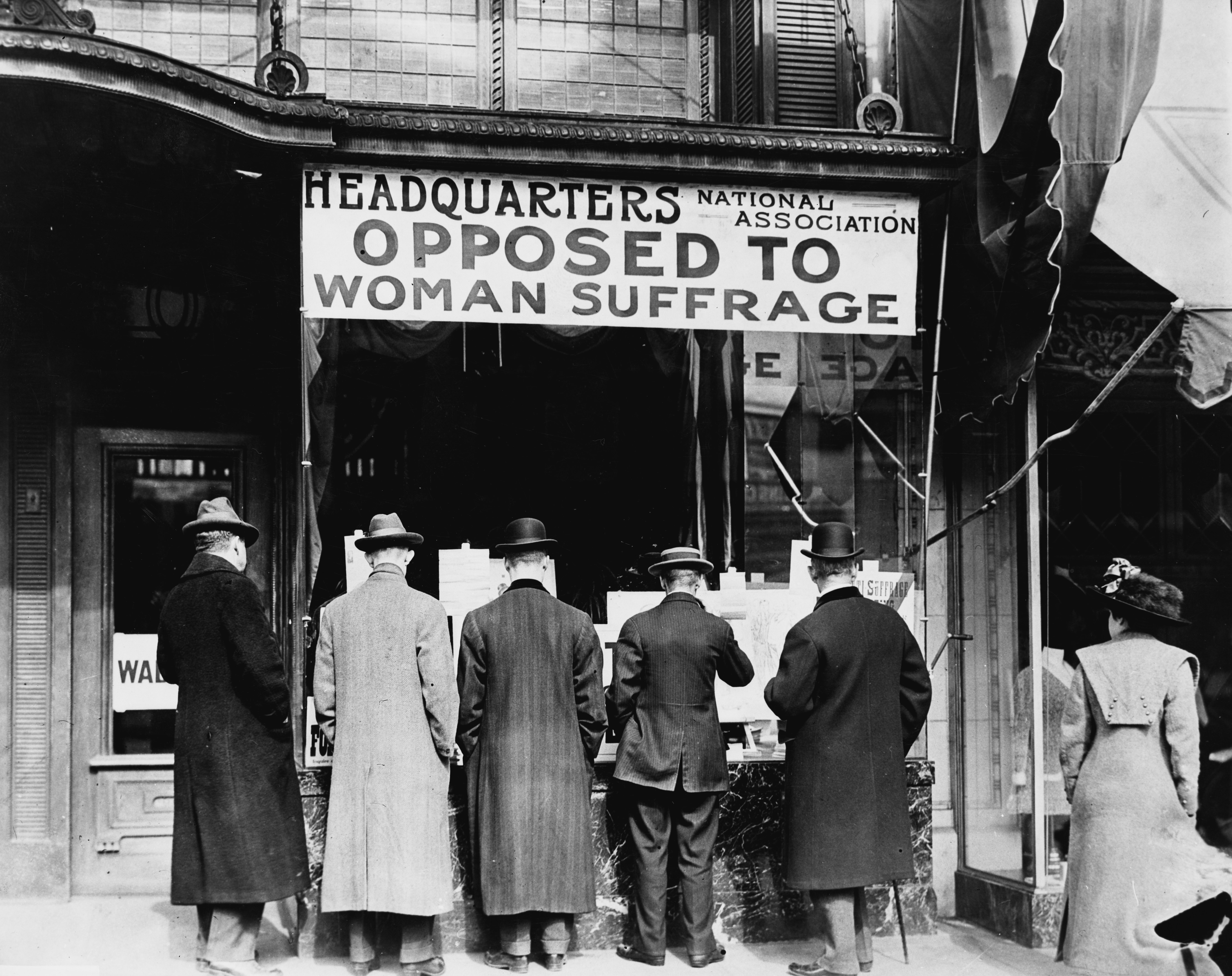 Woman suffrage opposition