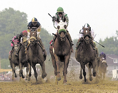 Point Given wins the Preakness