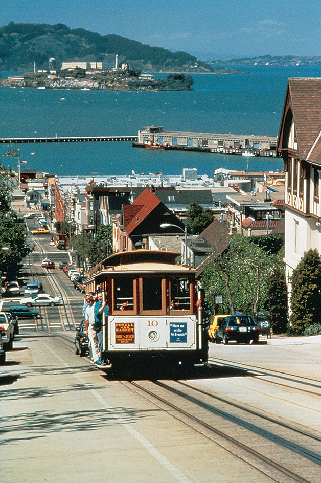 Cable car in San Francisco