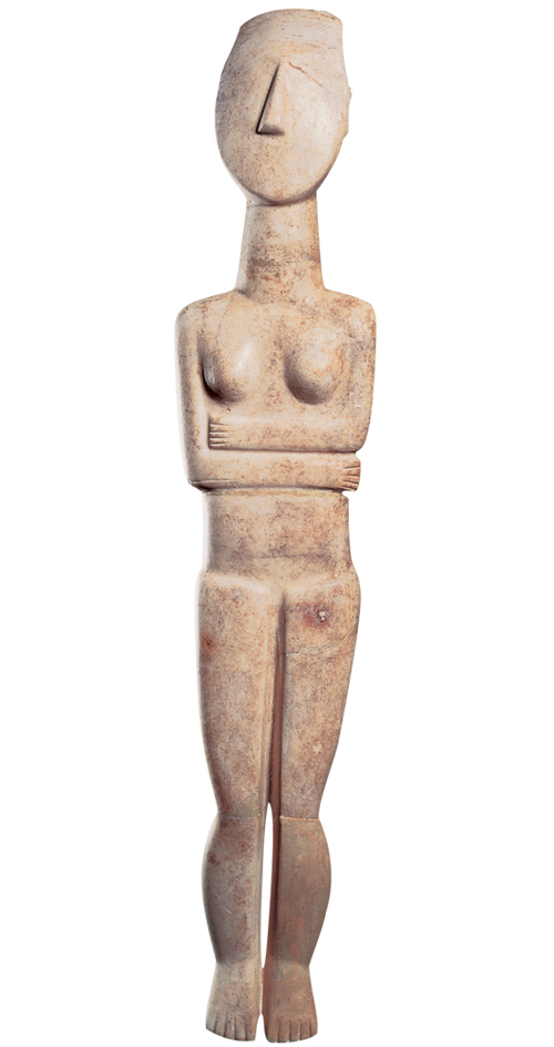 Cycladic marble figure